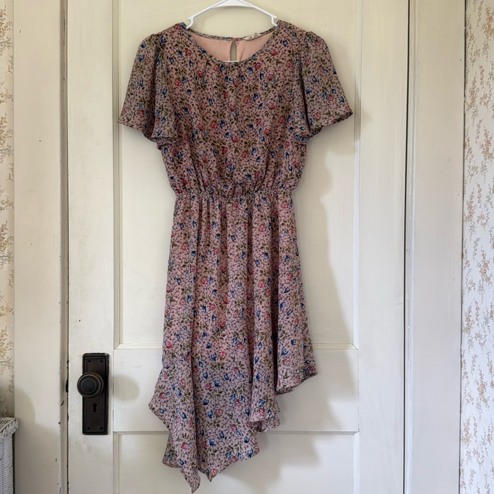 Pink Floral Summer Dress